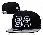 San Antonio Spurs Team Logo Adjustable Hat YD (1)